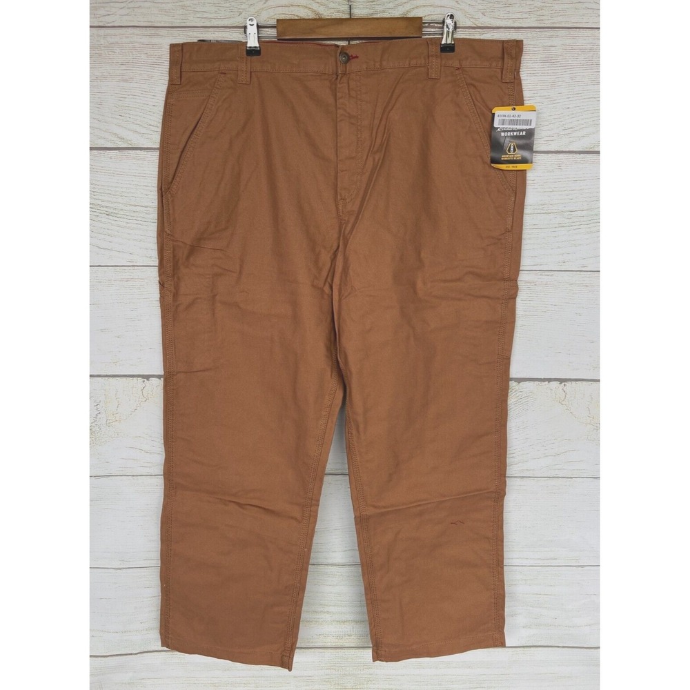 Eddie Bauer Workwear Pants Mens Size 42X32 Duck Carpenter Workwear Pant New